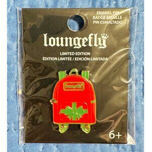 Loungefly Limited Edition Christmas Xmas Holiday Red Backpack Enamel Pin